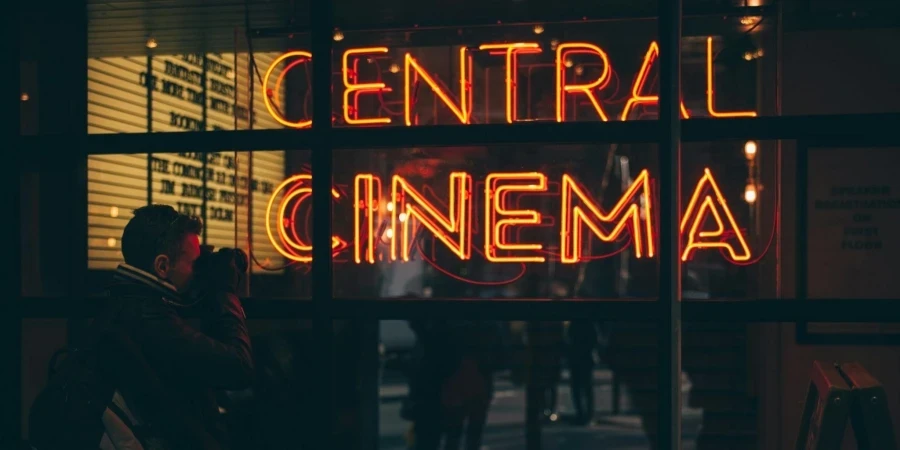 Orange Central Cinema Led Signage