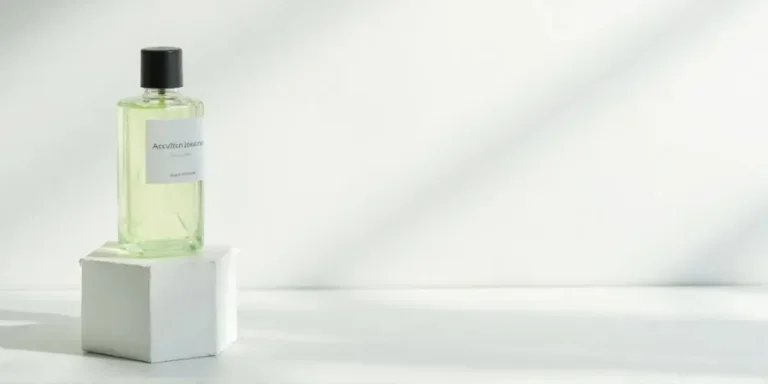 Perfume on white background