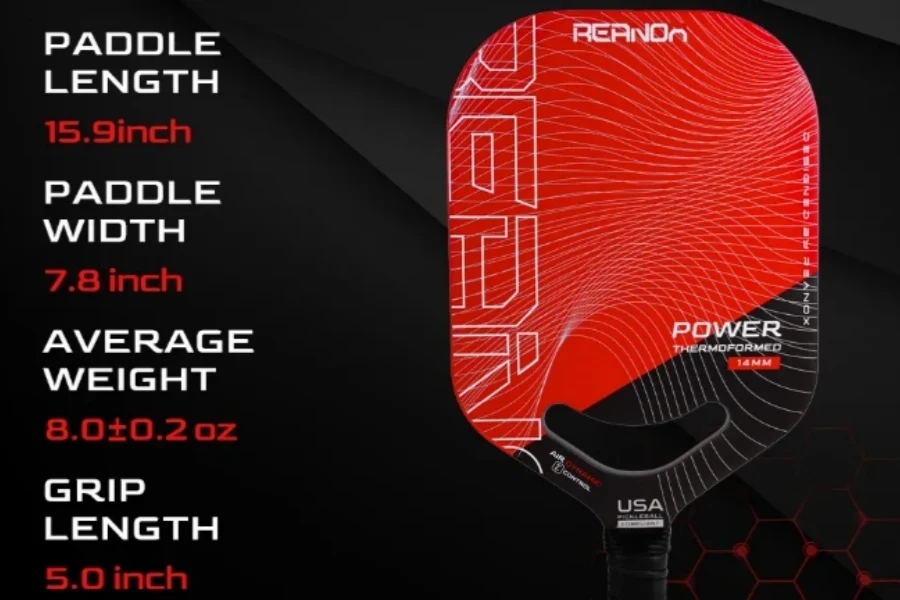REANOX RX-Airfly Thermoformed Carbon Fiber Pickleball Paddle