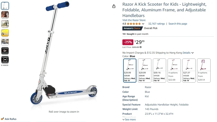 Razor A Kick Scooter