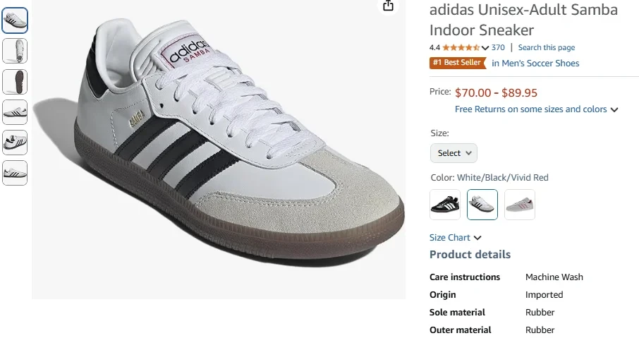 Samba Indoor Sneaker