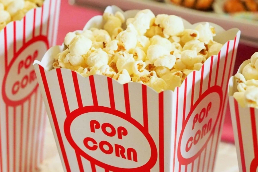 Selective Focus Photography of Popcorns