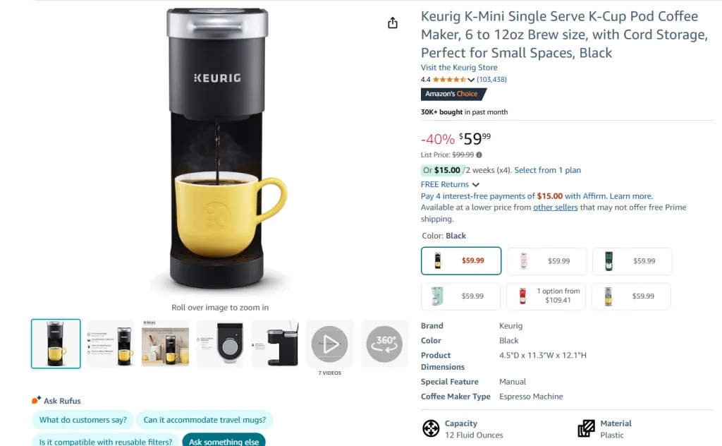 Single Cup Brewers