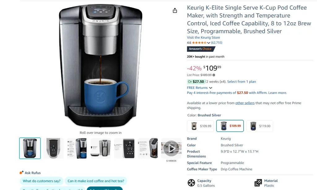 Single Cup Brewers