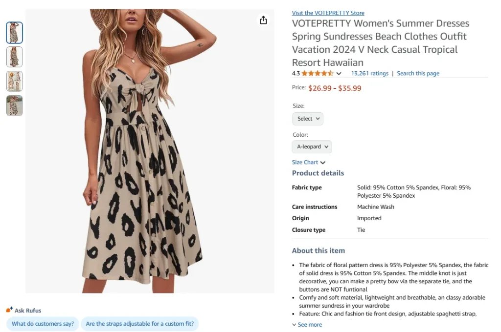 Sleeveless Spaghetti Strap Dress with Pockets