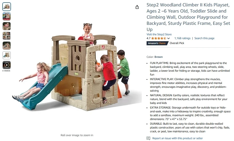 Step2 Woodland Climber II Kids Playset