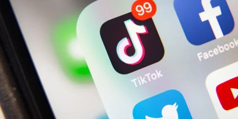 TikTok app on an iPhone’s app gallery