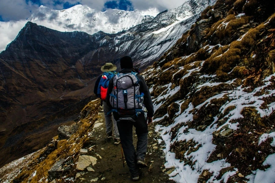 Two Mountaineers in Mountain