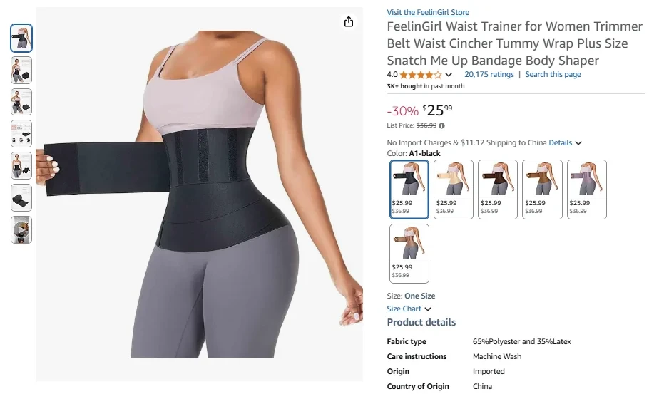 Waist Trainer Wrap for Women