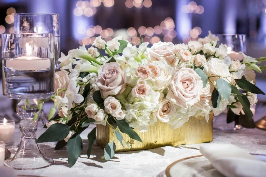 White and Pink Rose Flowers