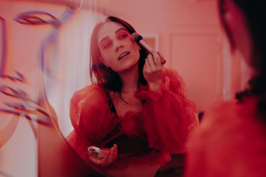 Woman Making Up