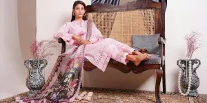 Woman in Salwar Kameez Lying on Sofa