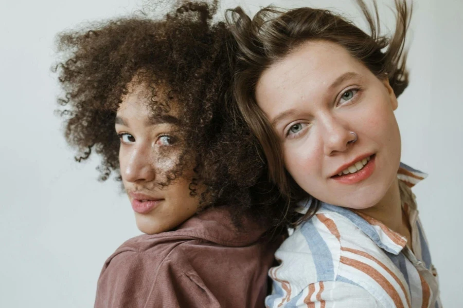 Women Looking at the Camera
