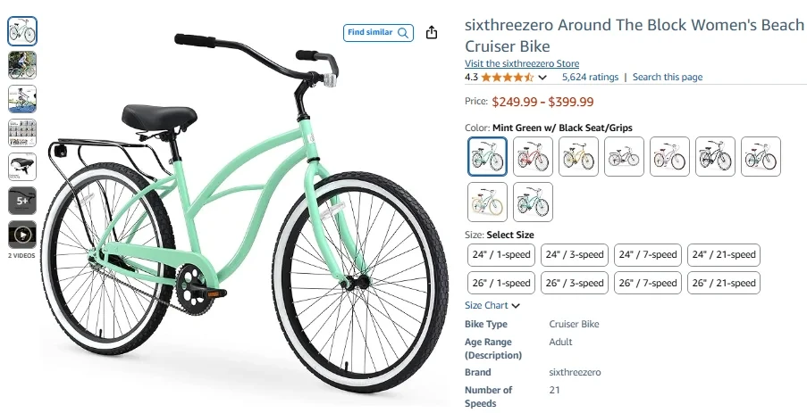 Women’s Step-Through Hybrid Bike