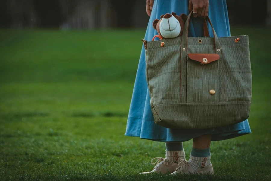 A Person Holding a Hand Bag