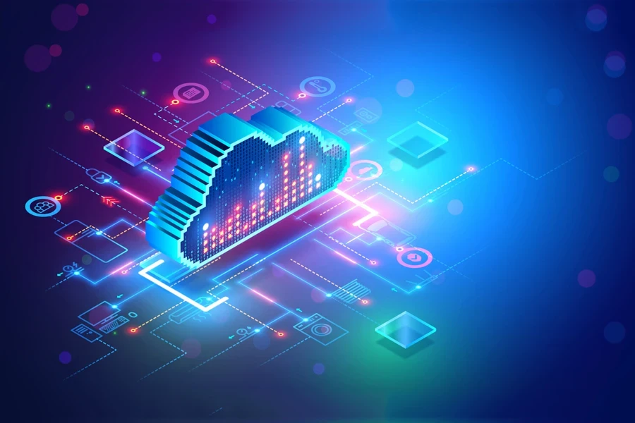 A cloud data storage for a smart home system