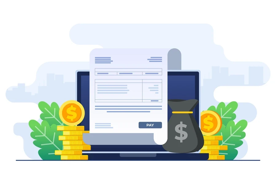 A concept of a company’s financial report