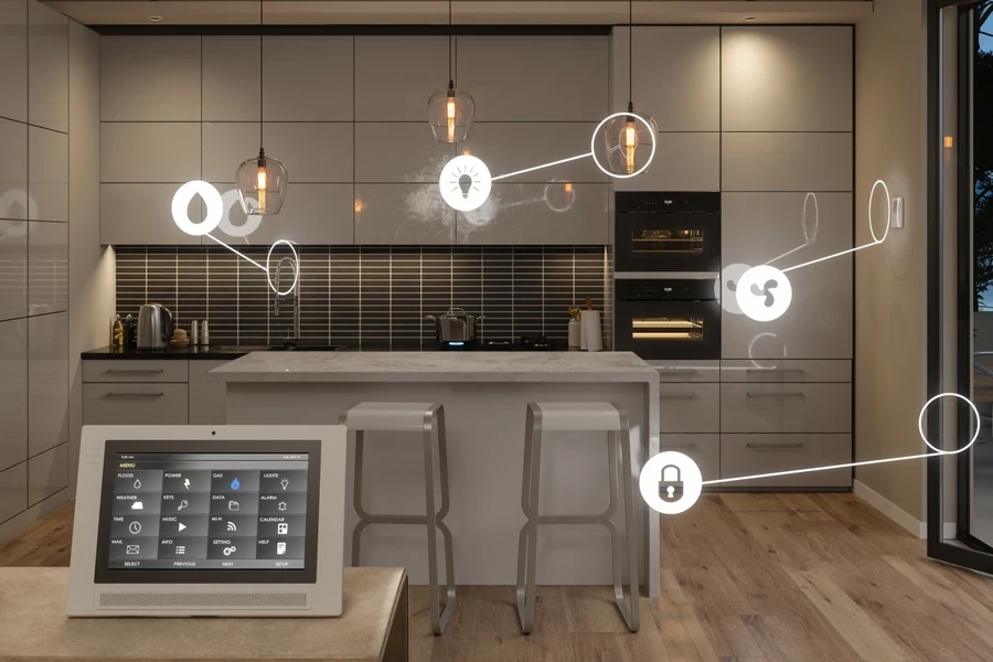 A smart home connected through Zigbee