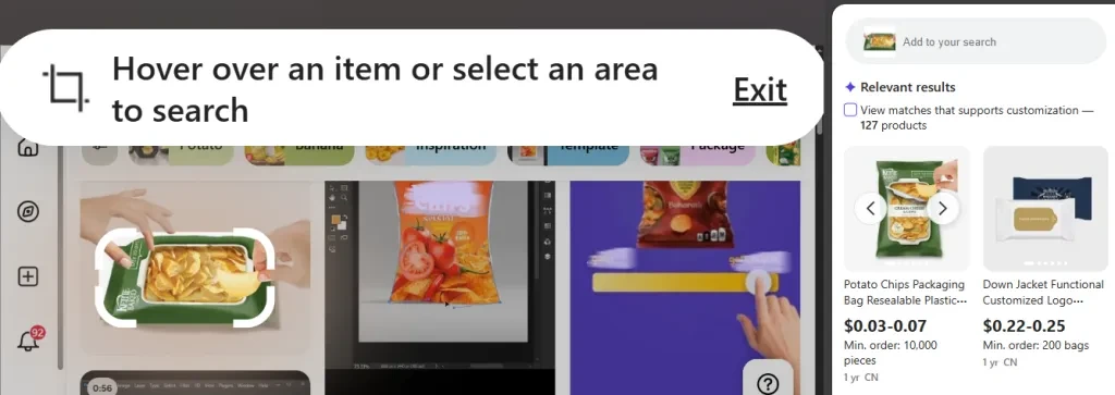 Alibaba Lens finds packaging designs that match brand identity
