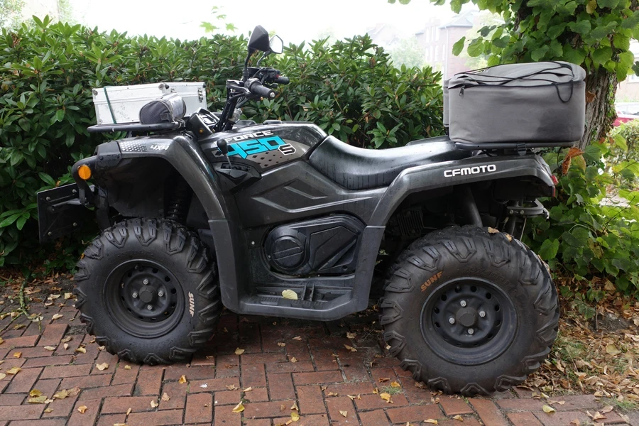 CFMOTO ATV bike parked outside