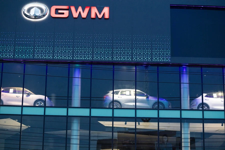 Cars inside a GWM auto store