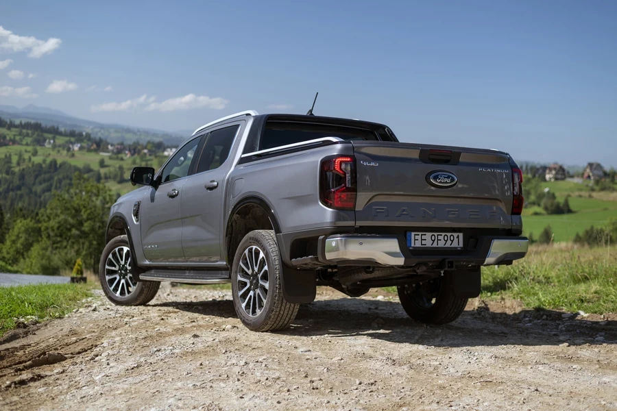 Ford Ranger on a dirt road