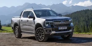 Ford Ranger parked on the road