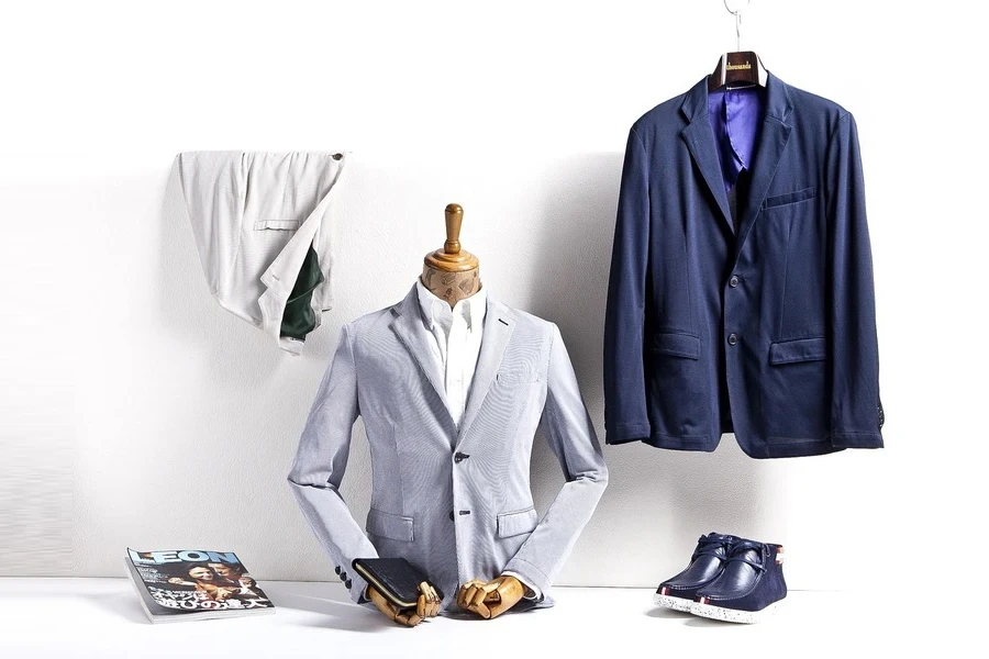 Male accessories arranged over a white background
