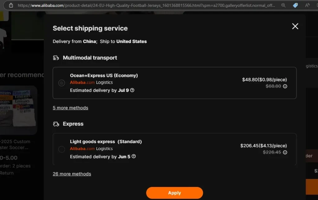Multimodal transport arrangement available on Alibaba.com offer cheaper options