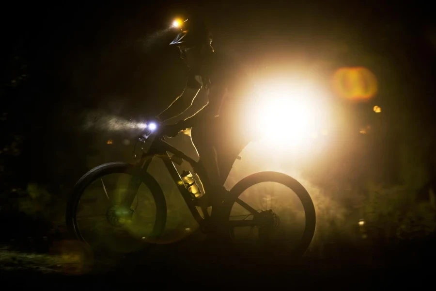 Night Rider at a 24 Hour Mountain Bike Race