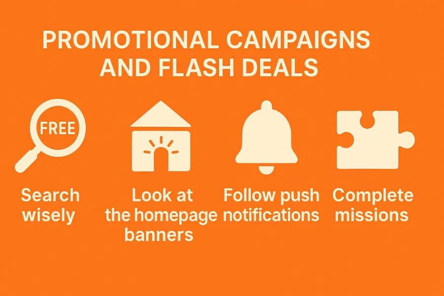 Participating in promotional campaigns and flash deals on Temu