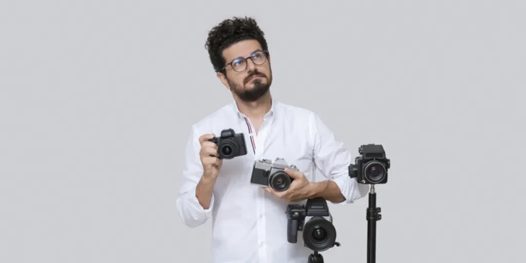 Professional photography with several cameras