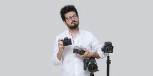 Professional photography with several cameras
