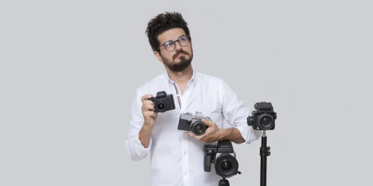 Professional photography with several cameras