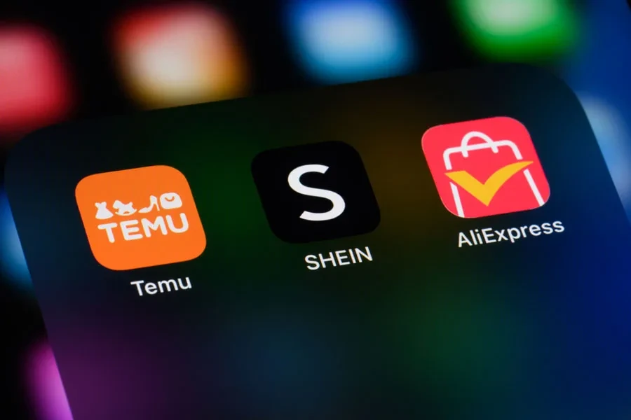 Shein among other affordable shopping apps