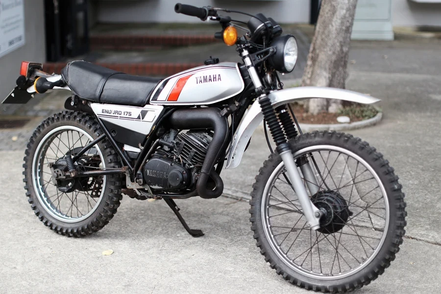 Vintage Yamaha enduro bike