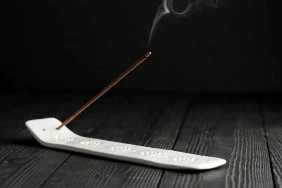 White incense tray for incense stick