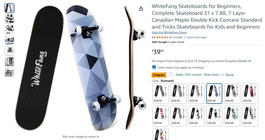 WhiteFang Skateboards for Beginners
