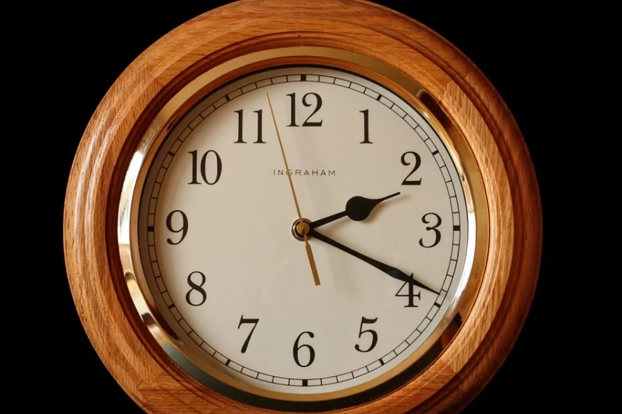 Wooden wall clock
