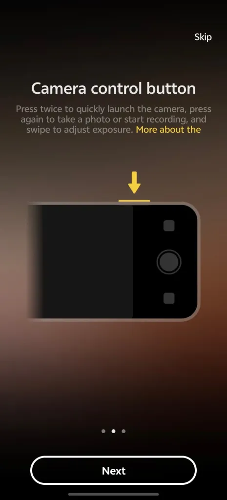 camera control button