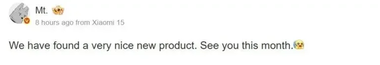 xiaomi 15s pro incoming