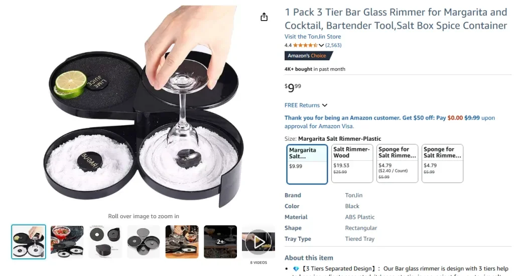 Escarchador de copas de barra de 3 niveles – TonJin