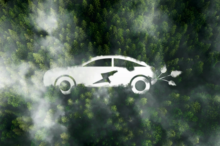 A concept of environmentally-friendly driving with lower emissions