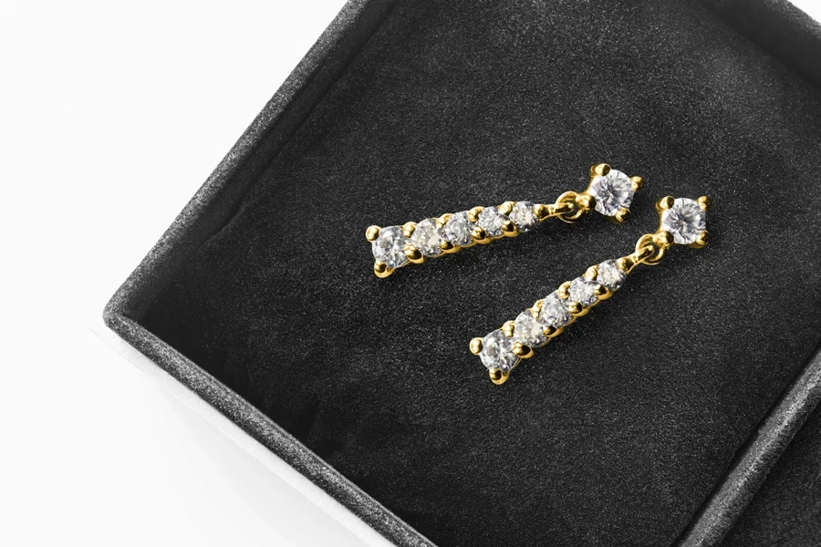 A photo of graceful drop earrings