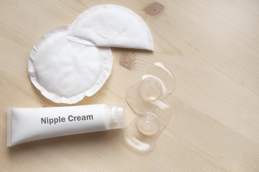 A set of nipple covers with nipple gel