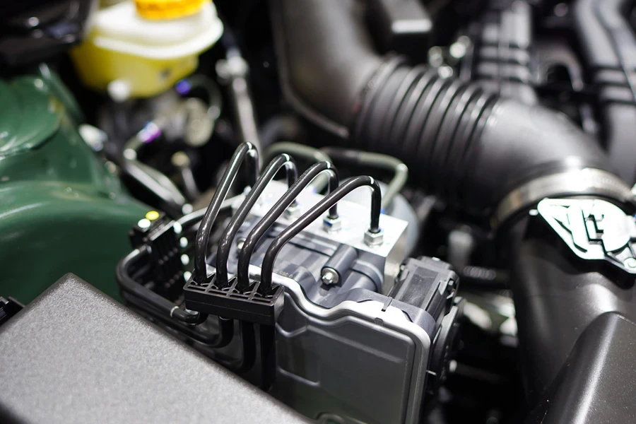 An ABS unit module in a control box