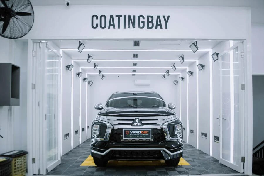 Ceramic coating on a sports utility vehicle