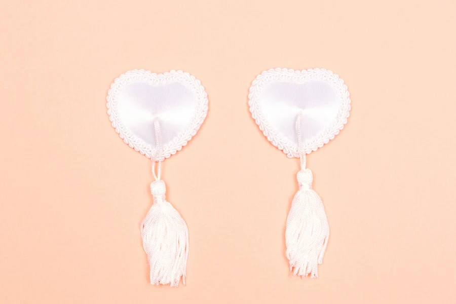 Fabric pasties with tassles