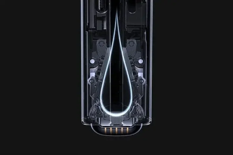 Huawei matebook in black background