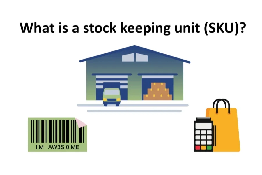 Illustration showing concept of SKUs